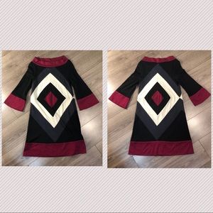 DIANEvonFURSTENBURG COLOR BLOCK DRESS SIZE 10